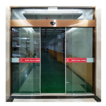 Commercial interior glass door dunker motor automatic sliding door system